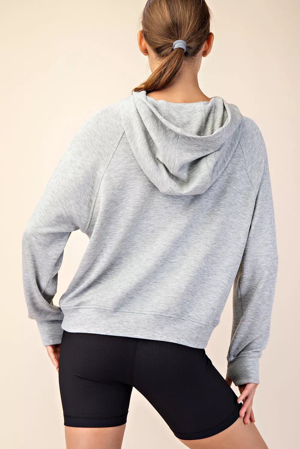 Quarter Zip Hoodie Jacket-How Cute is That? Boutique