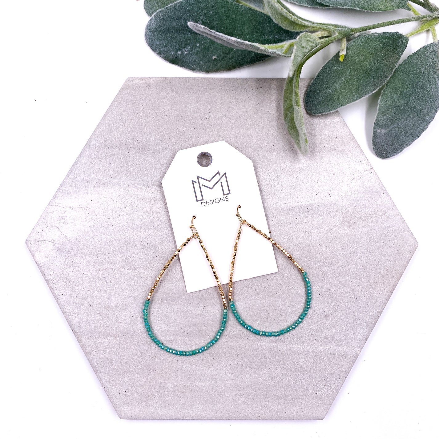 Quinn Earrings - Turquoise-How Cute is That? Boutique