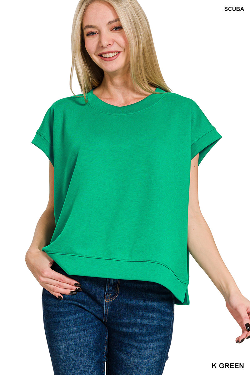 SCUBA SHORT SLEEVE Shirt-How Cute is That? Boutique