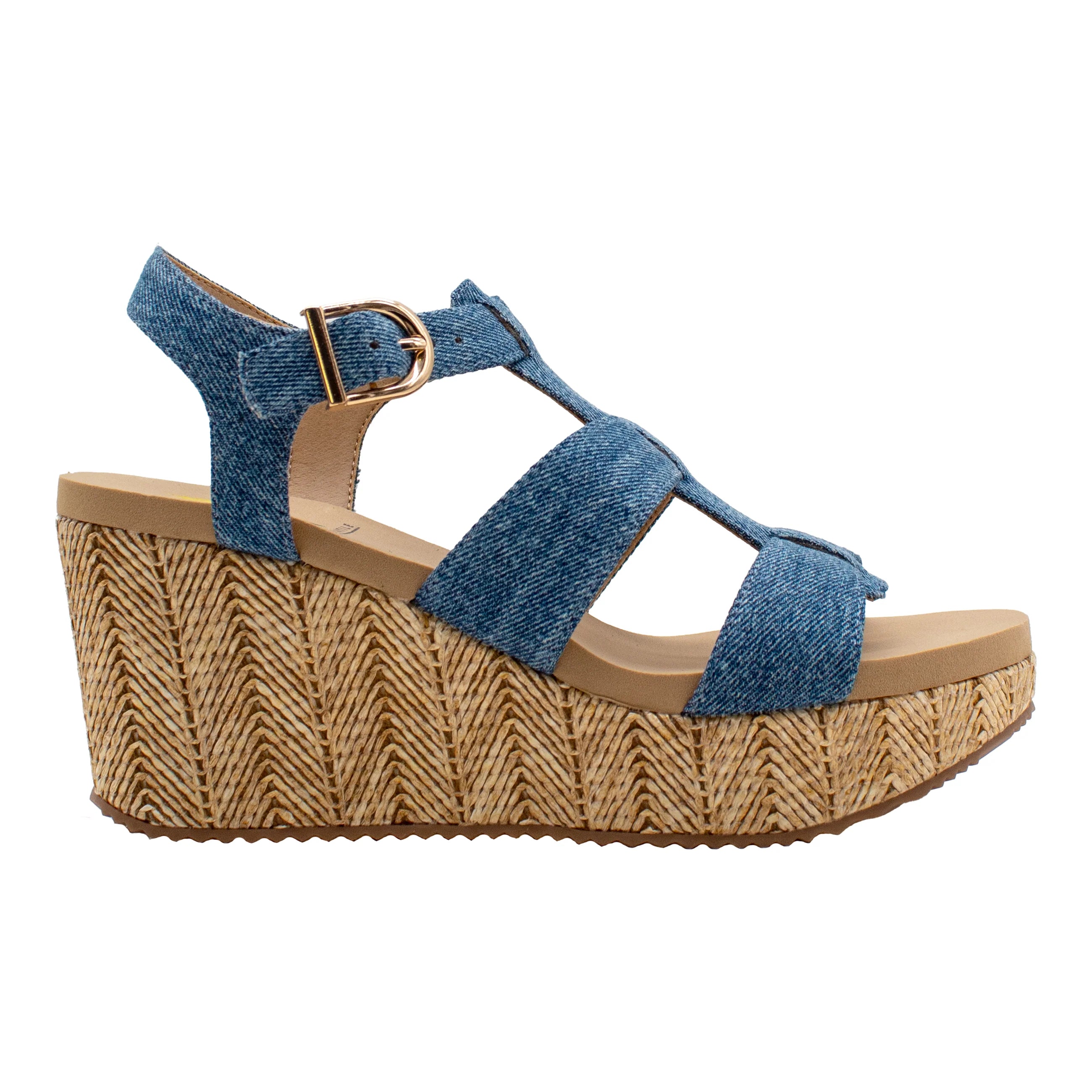 Crimini Denim Sandals-How Cute is That? Boutique
