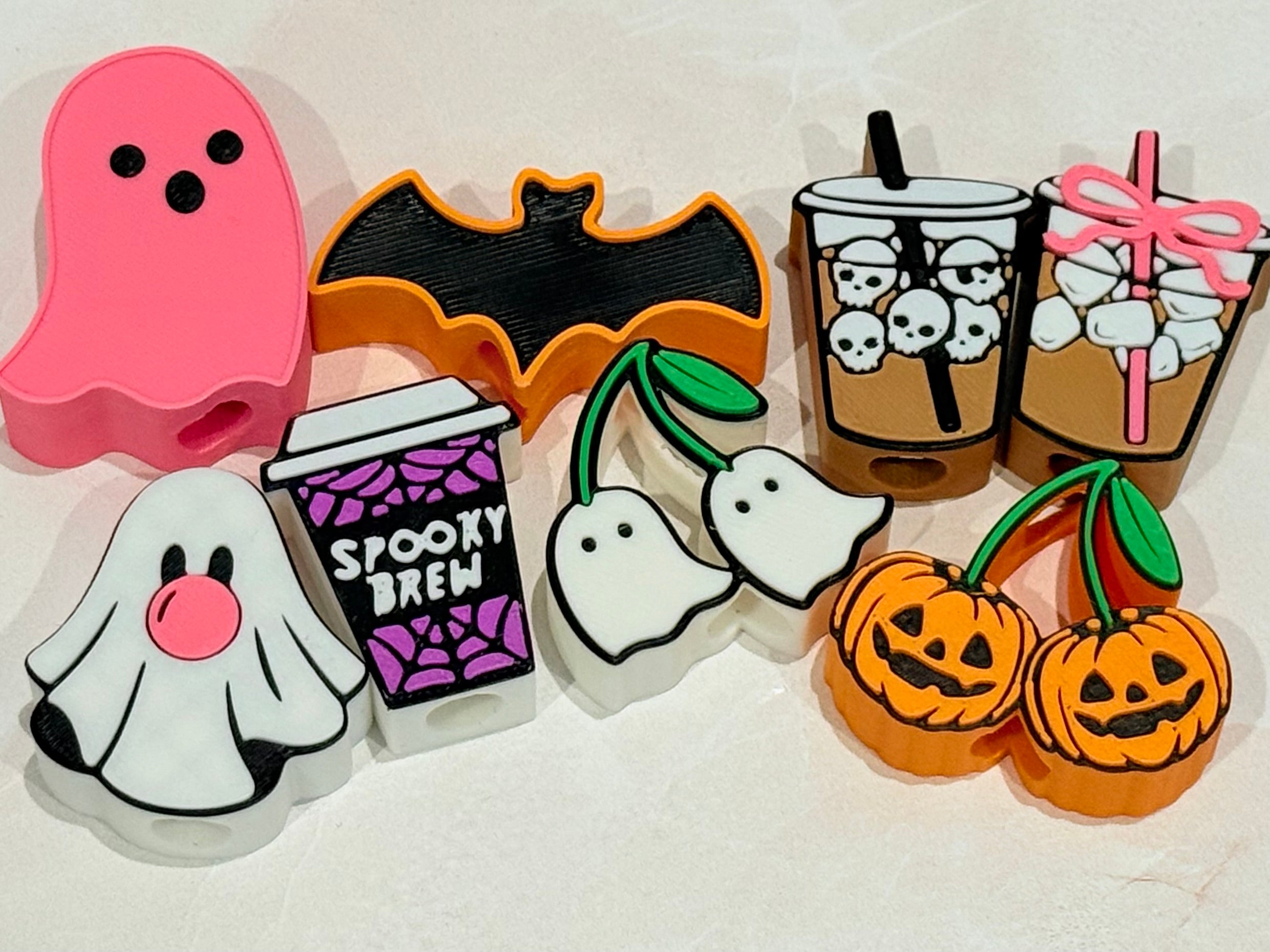 Halloween Tumbler 3D Straw Toppers-How Cute is That? Boutique