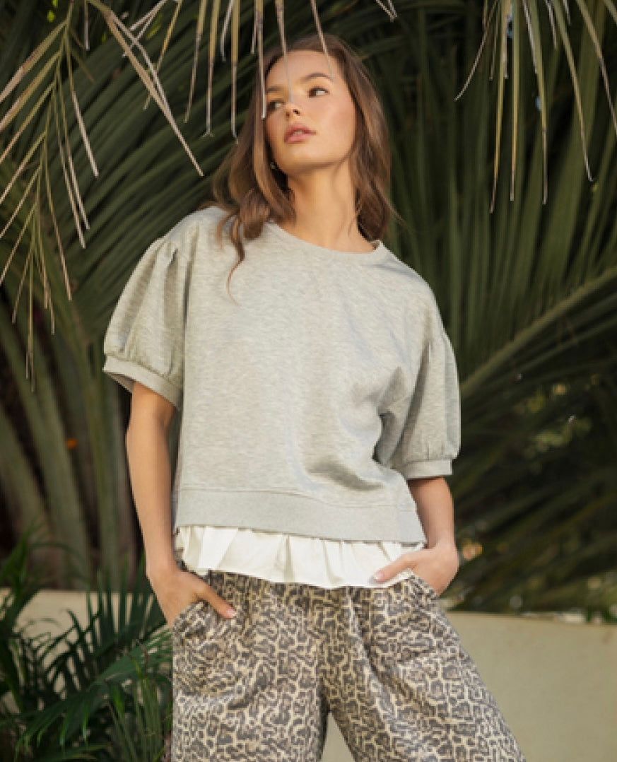 Gray Top by Jodifl