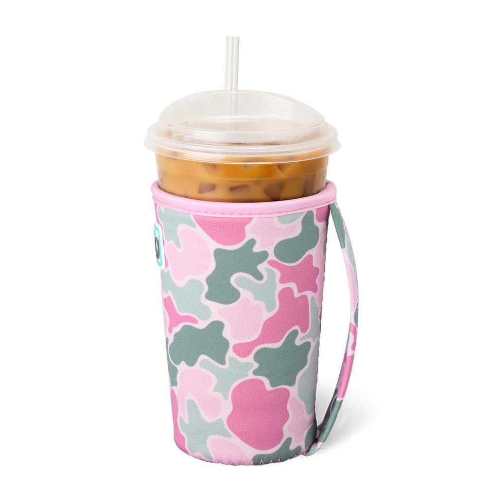 Blushing Camo Iced Cup Coolie (Medium)-How Cute is That? Boutique