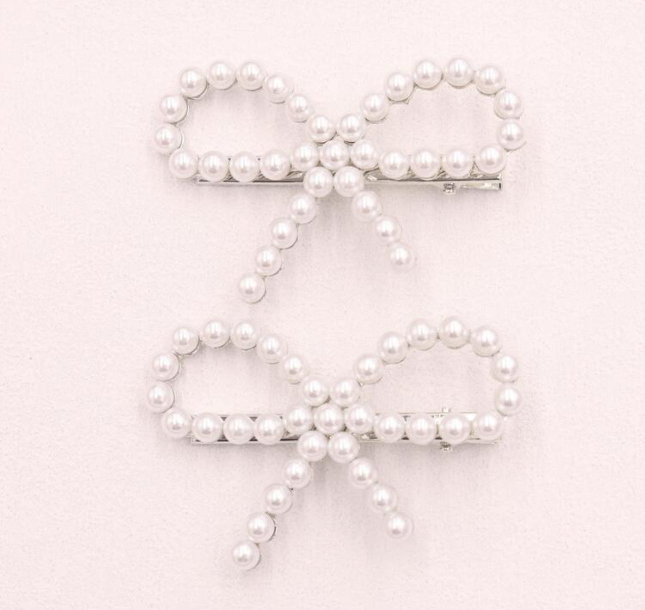 Pearl Bow Hair Clip Barette-How Cute is That? Boutique