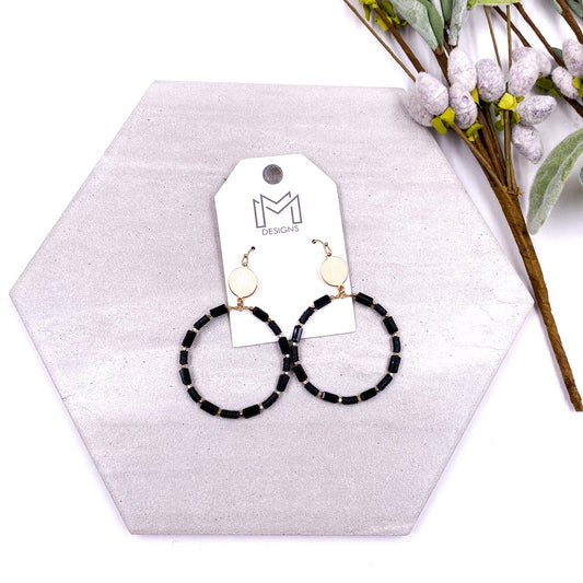 Blaine Earrings Black