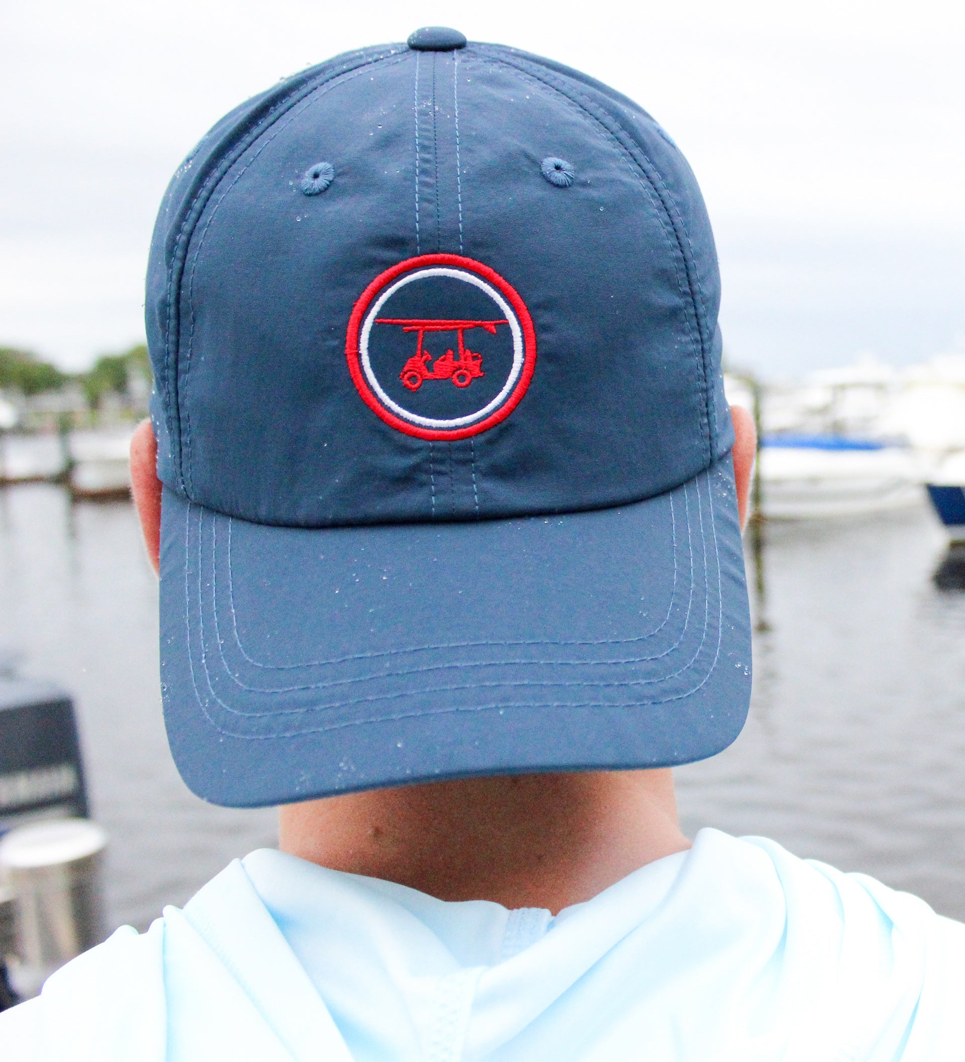Bald Head Blues Performance Hat - Navy-How Cute is That? Boutique