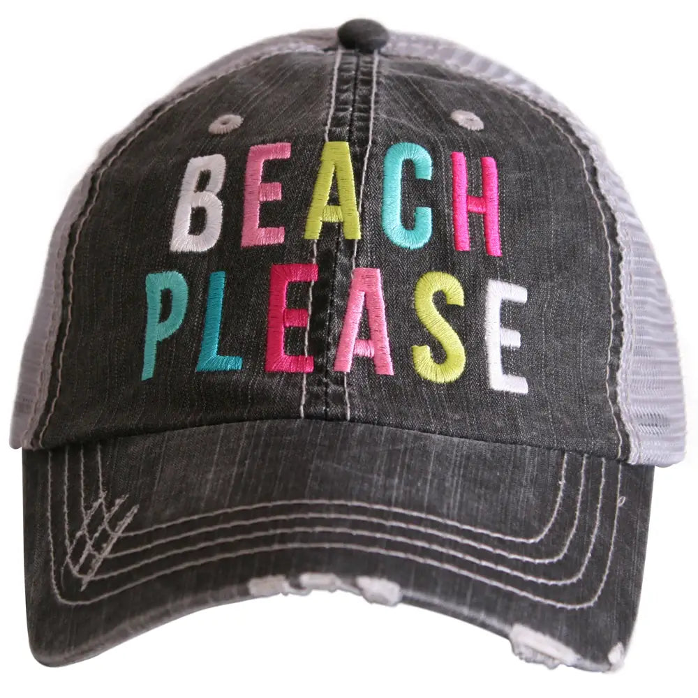 Trucker Embroidered Hat- Vacation-How Cute is That? Boutique