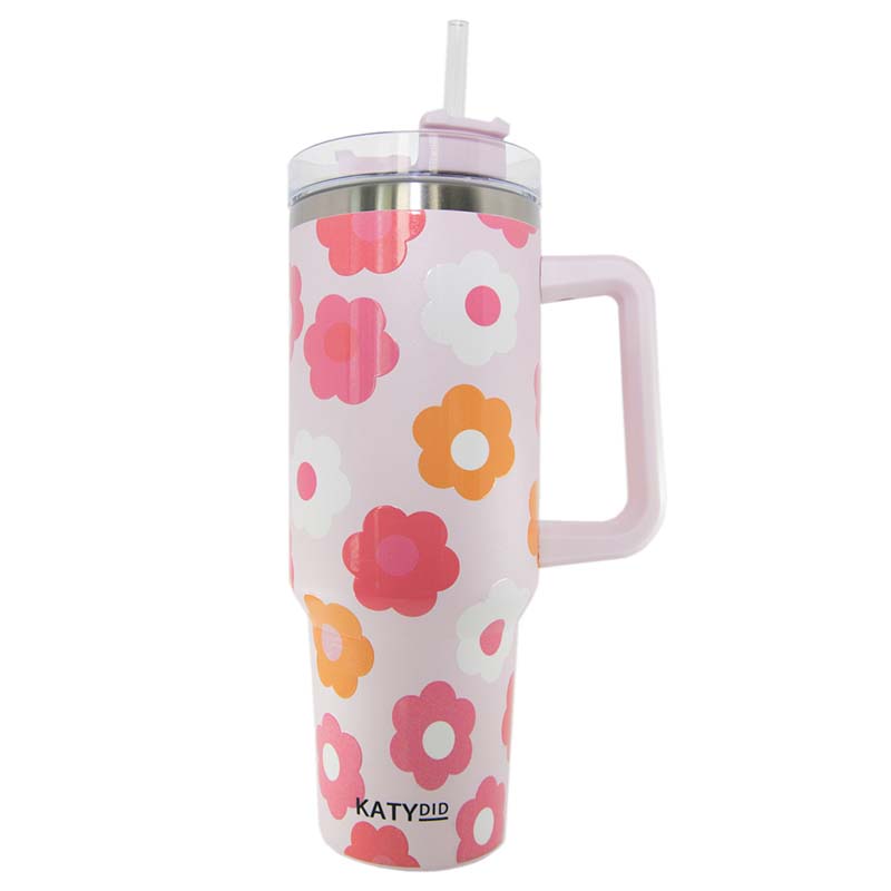 FLOWER POWER 40 OZ TUMBLER CUP