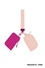 Dual pouch wristlet keychain wallet