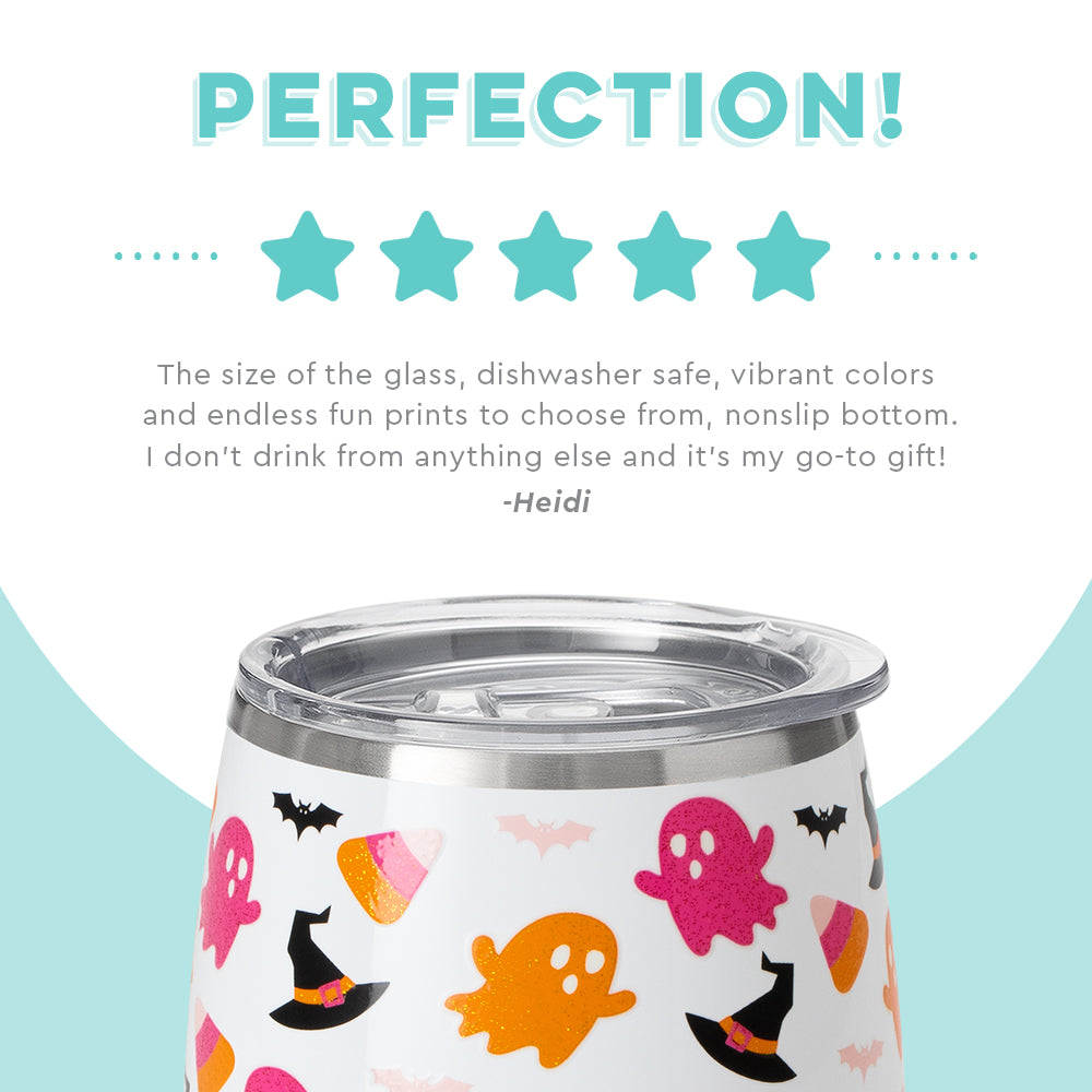 Hey Boo Stemless Wine Cup (14oz)-How Cute is That? Boutique