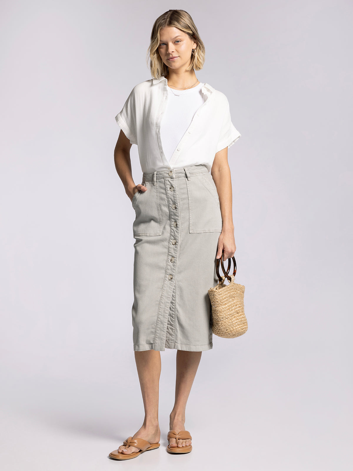 LAIRA SHIRT in White-How Cute is That? Boutique