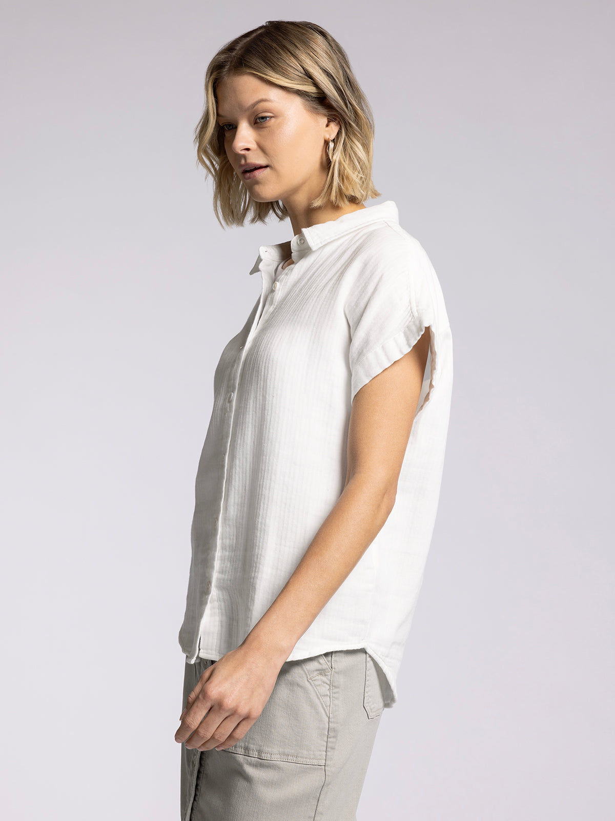 LAIRA SHIRT in White-How Cute is That? Boutique