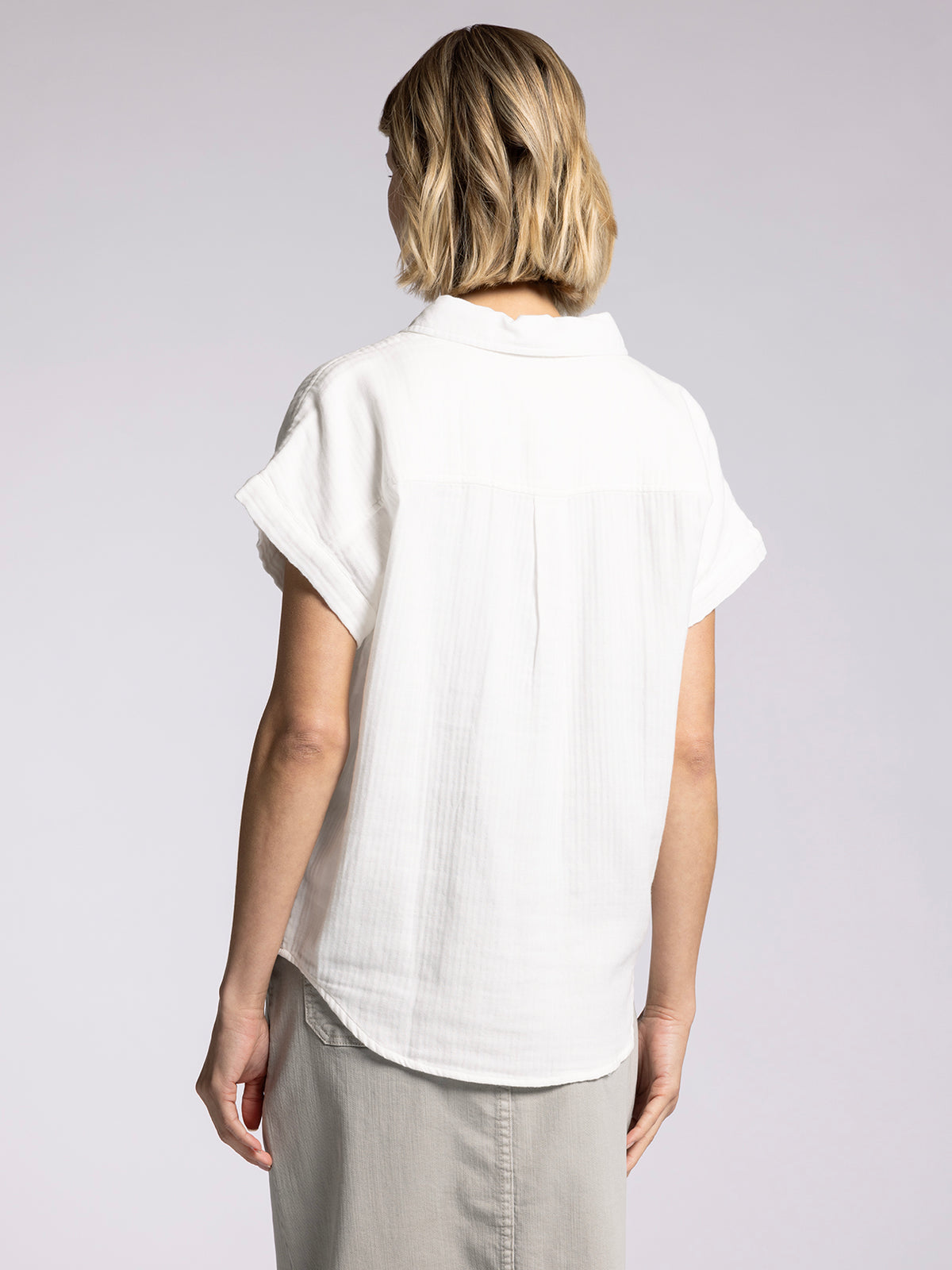 LAIRA SHIRT in White-How Cute is That? Boutique