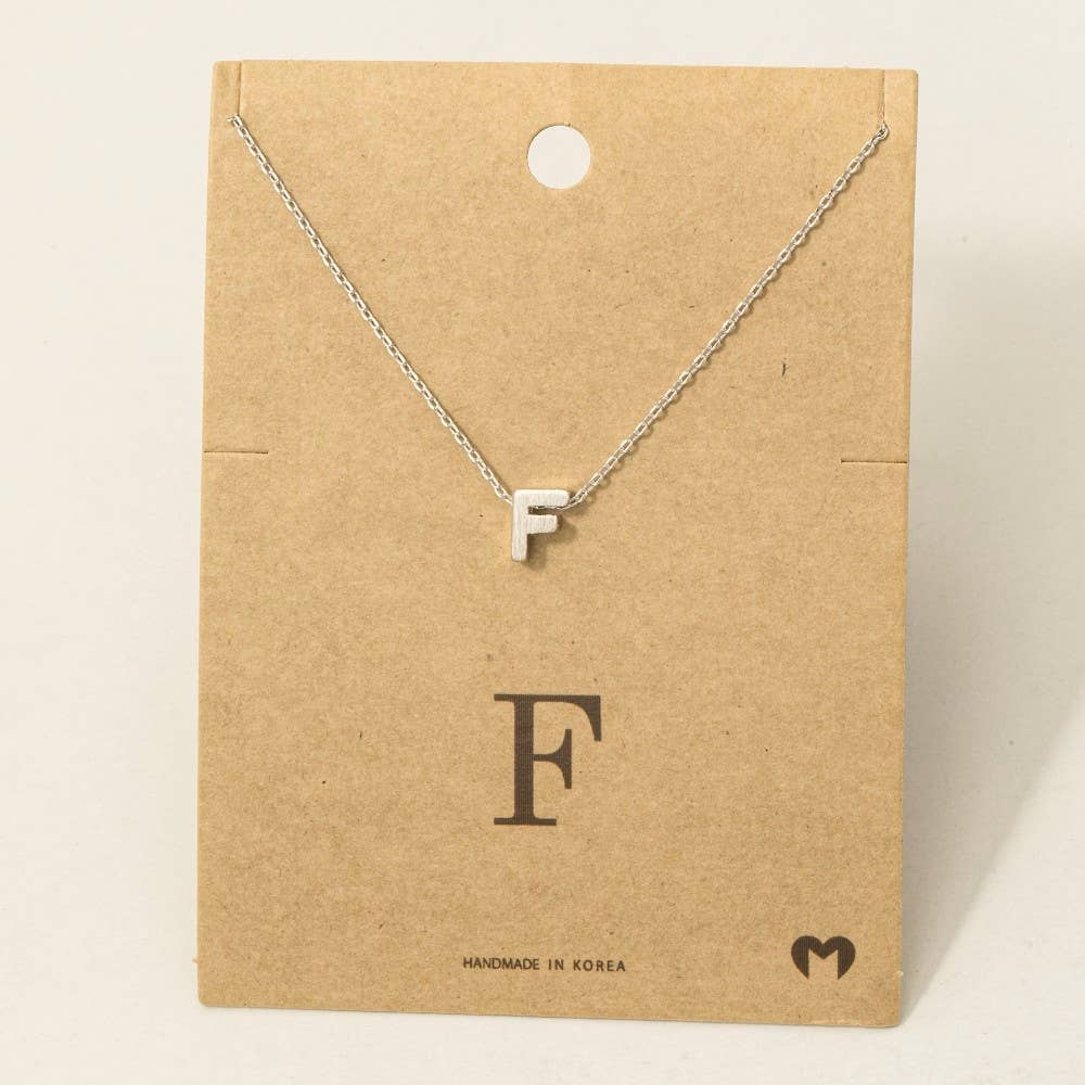Initial Pendant Necklace-How Cute is That? Boutique