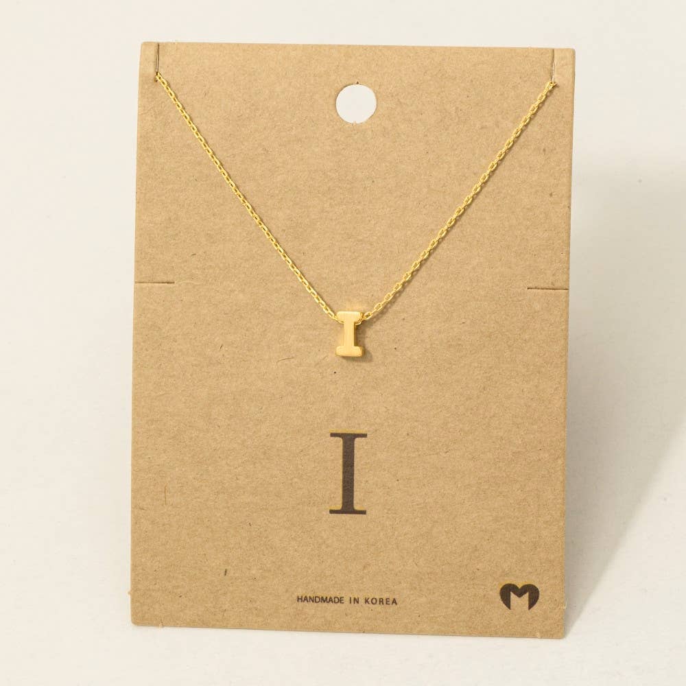 Initial Pendant Necklace-How Cute is That? Boutique