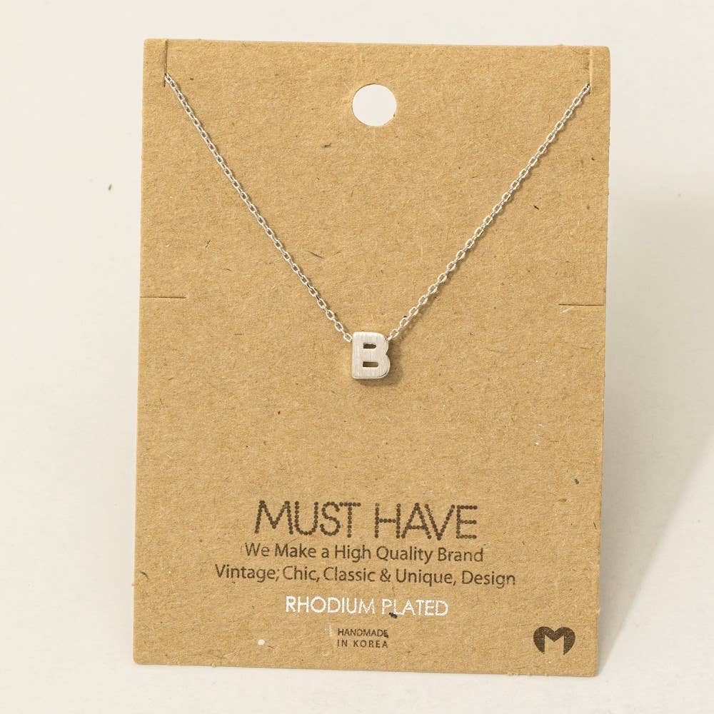 Initial Pendant Necklace-How Cute is That? Boutique