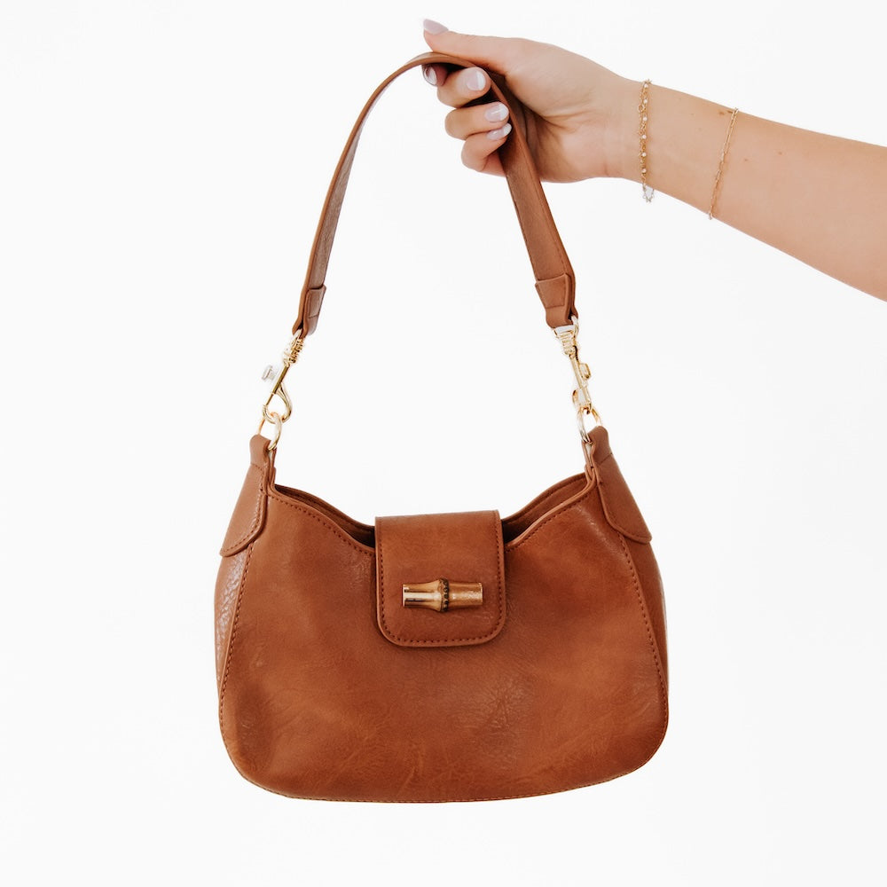 Bamboo Shoulder Bag-How Cute is That? Boutique