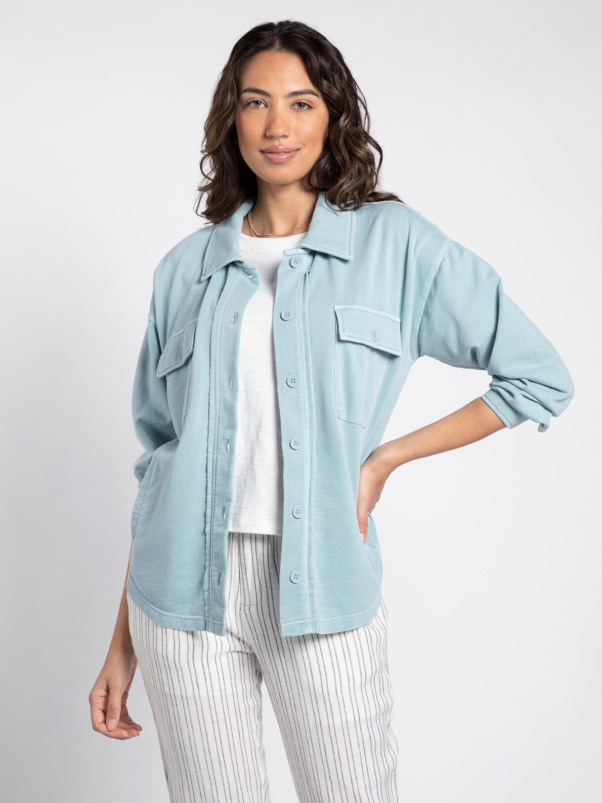 CYRUS JACKET GRAY in Blue