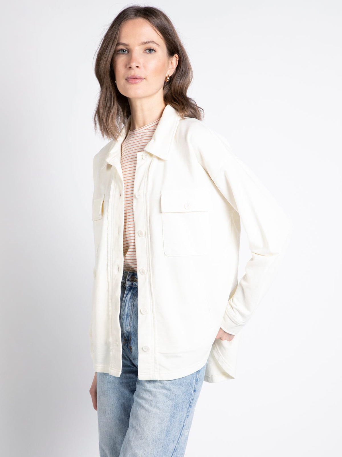 CYRUS JACKET GRAY in Vintage White
