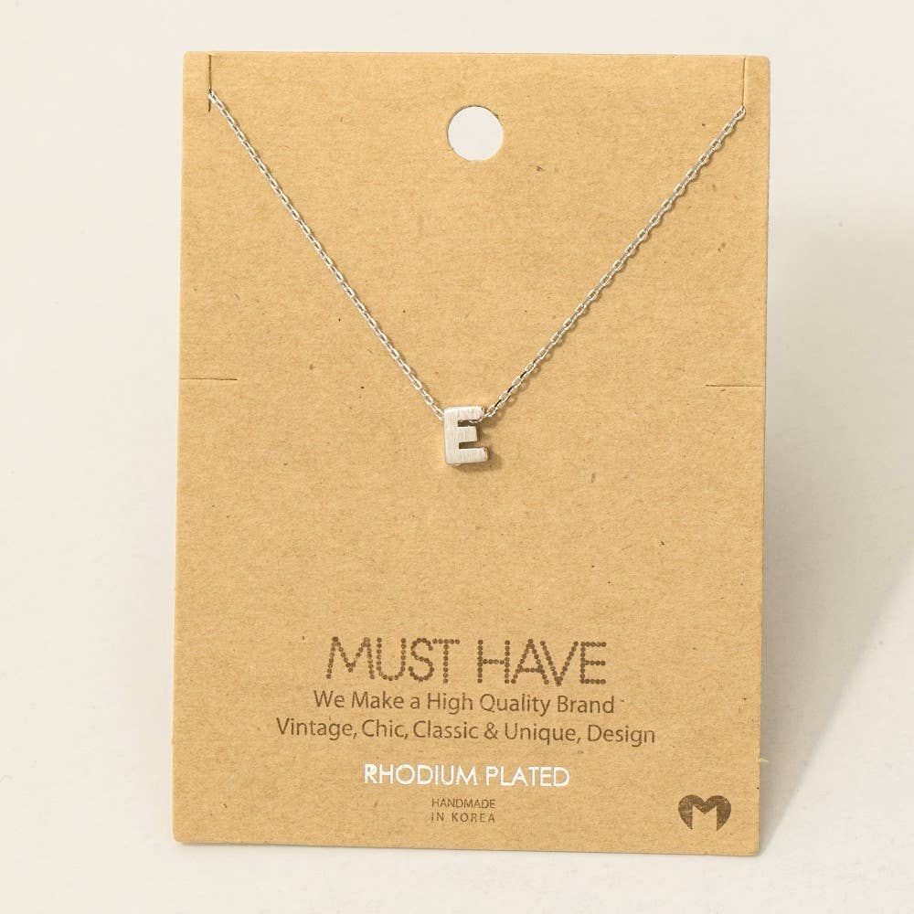 Initial Pendant Necklace-How Cute is That? Boutique