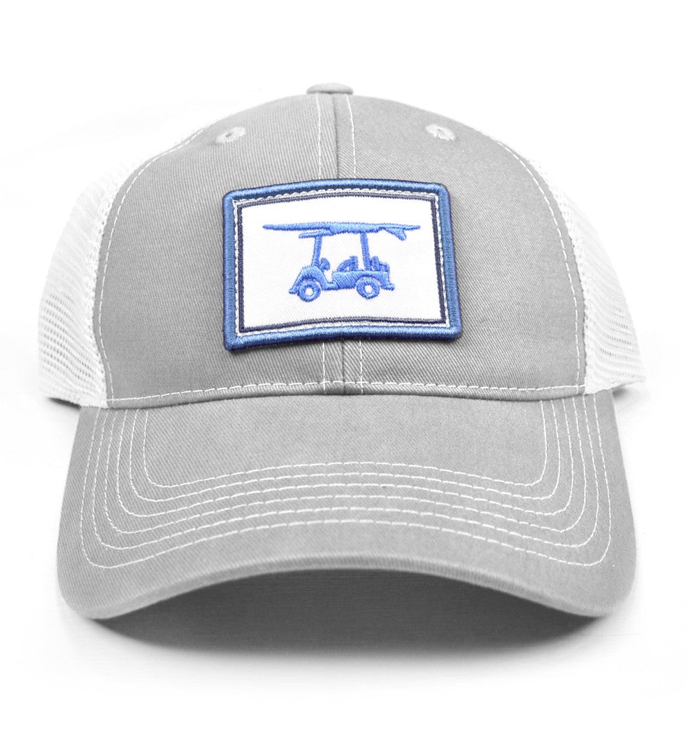 Bald Head Blues Trucker Hat - Grey-How Cute is That? Boutique