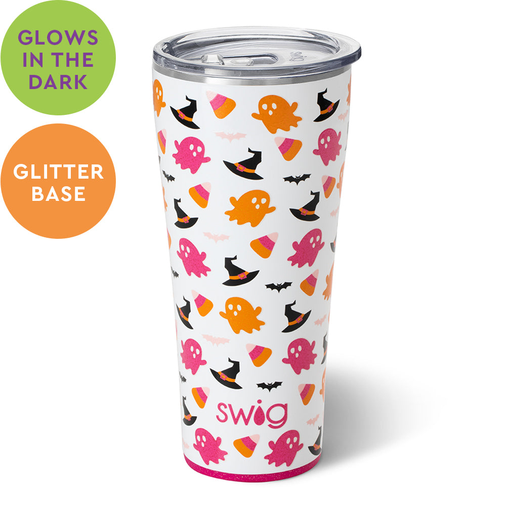 Hey Boo Tumbler (32oz) Halloween Tumbler-How Cute is That? Boutique