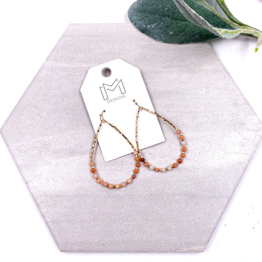 Kori Earrings - Orange Jasper