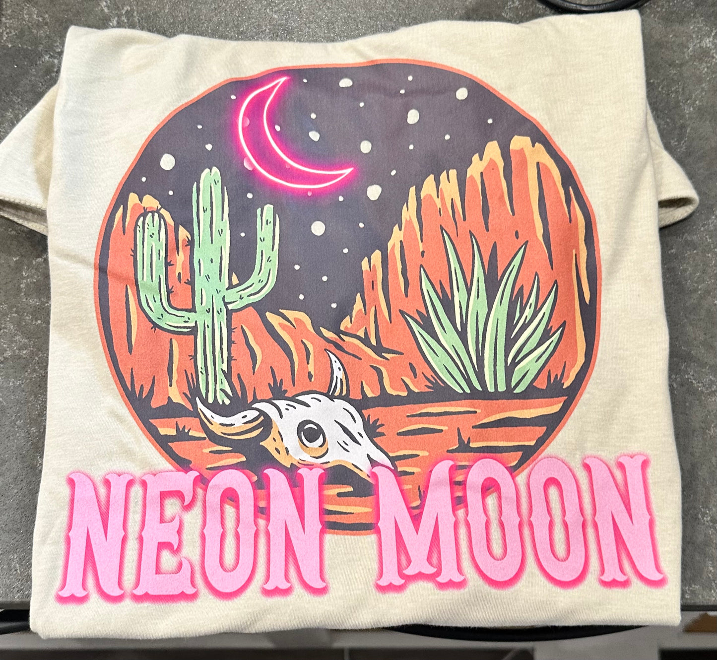 Neon Moon Graphic T-Shirt