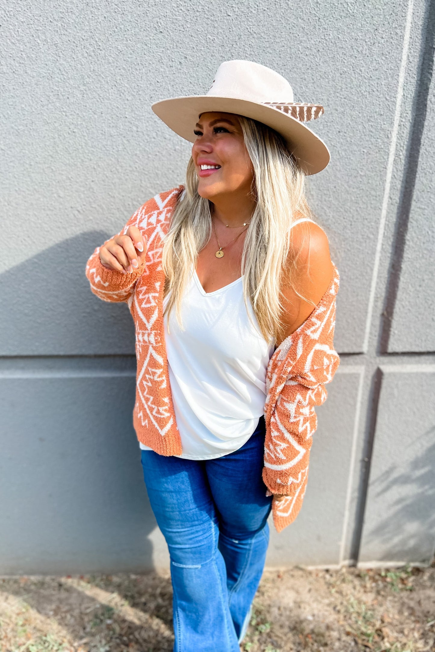 AZTEC REVERSIBLE CARDIGAN in SANTA FE