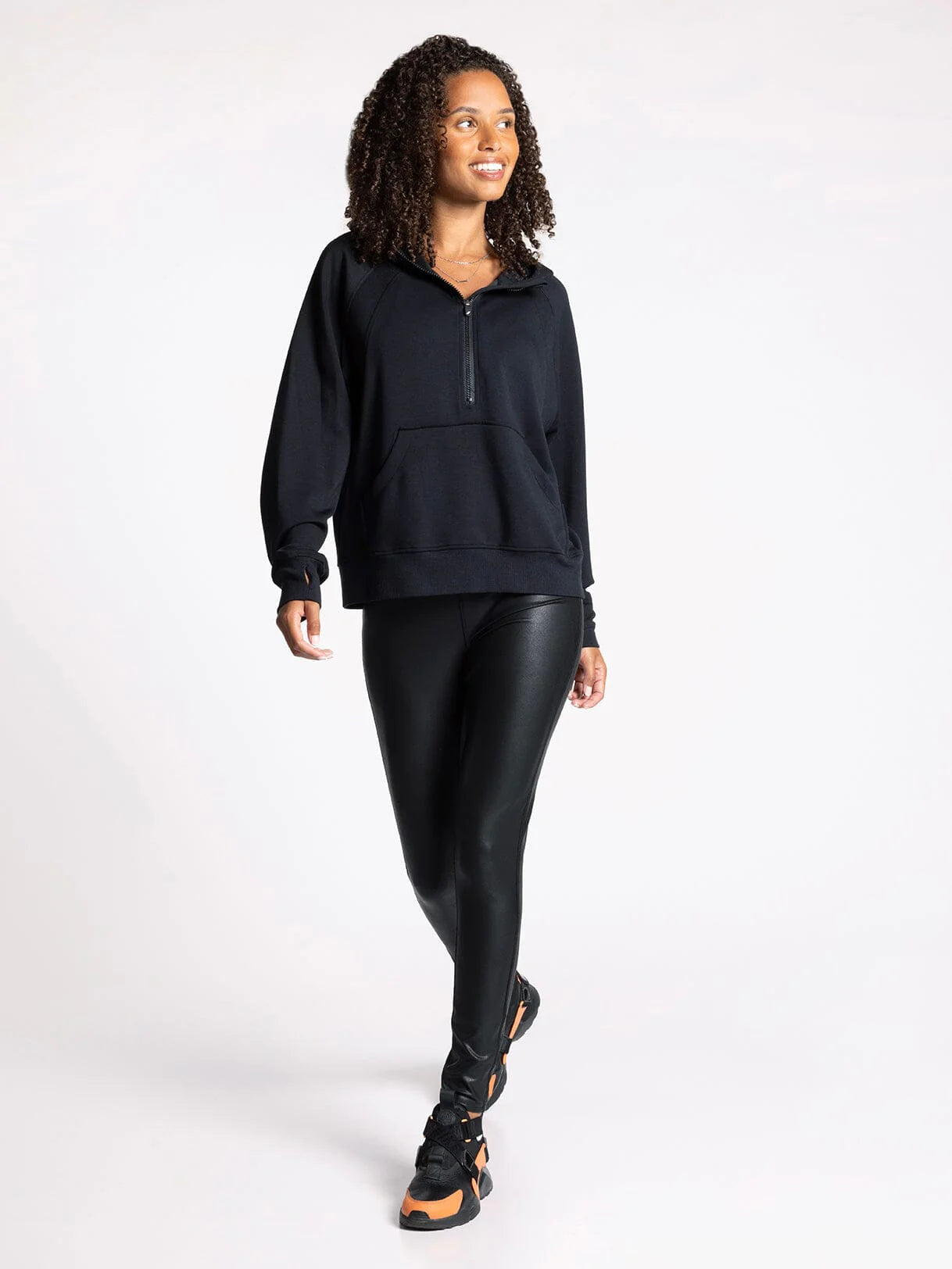 Black Hoodie Sweatshirt by Thread and Supply