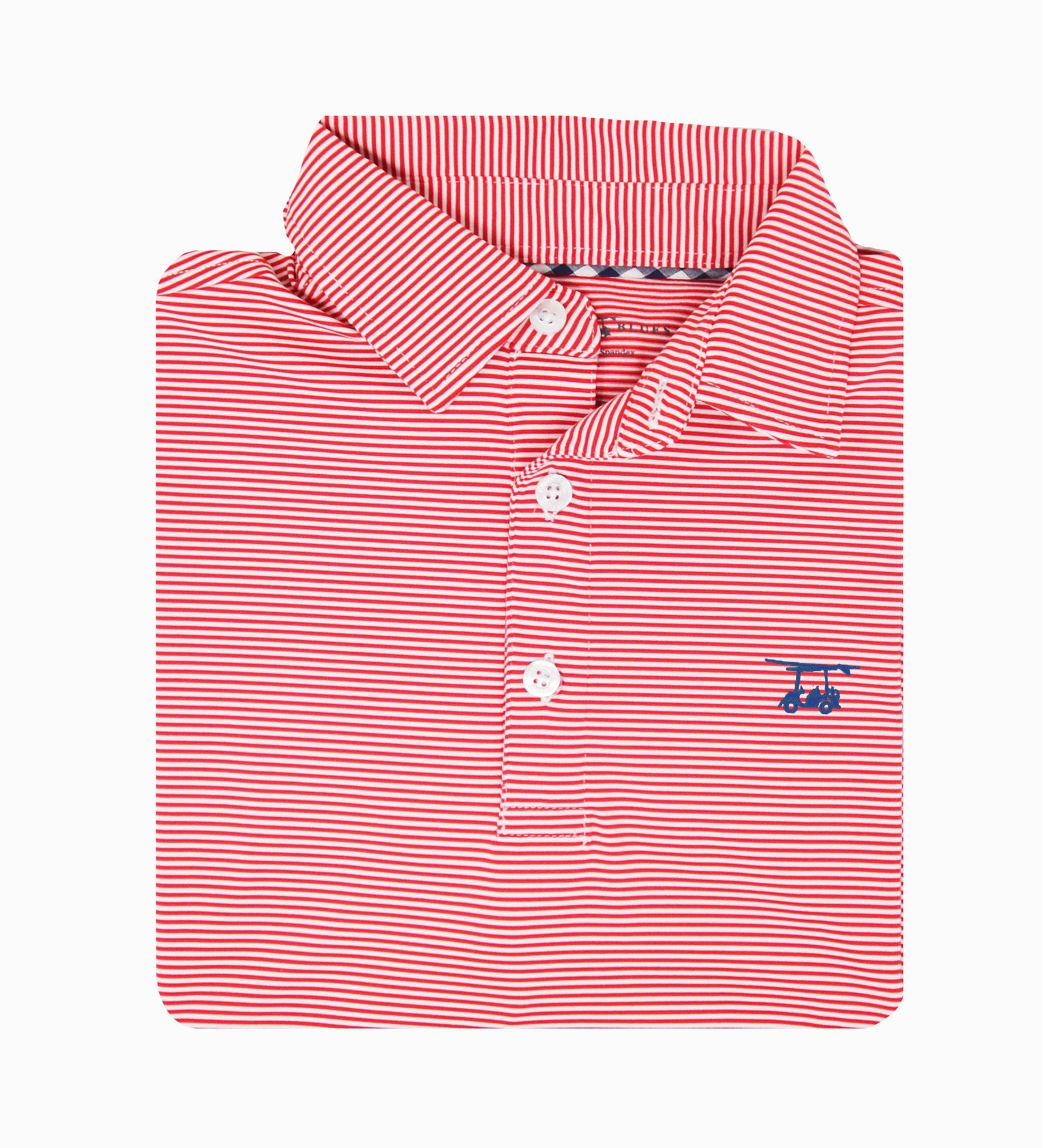 Albatross Polo - State Red / White Stripes-How Cute is That? Boutique