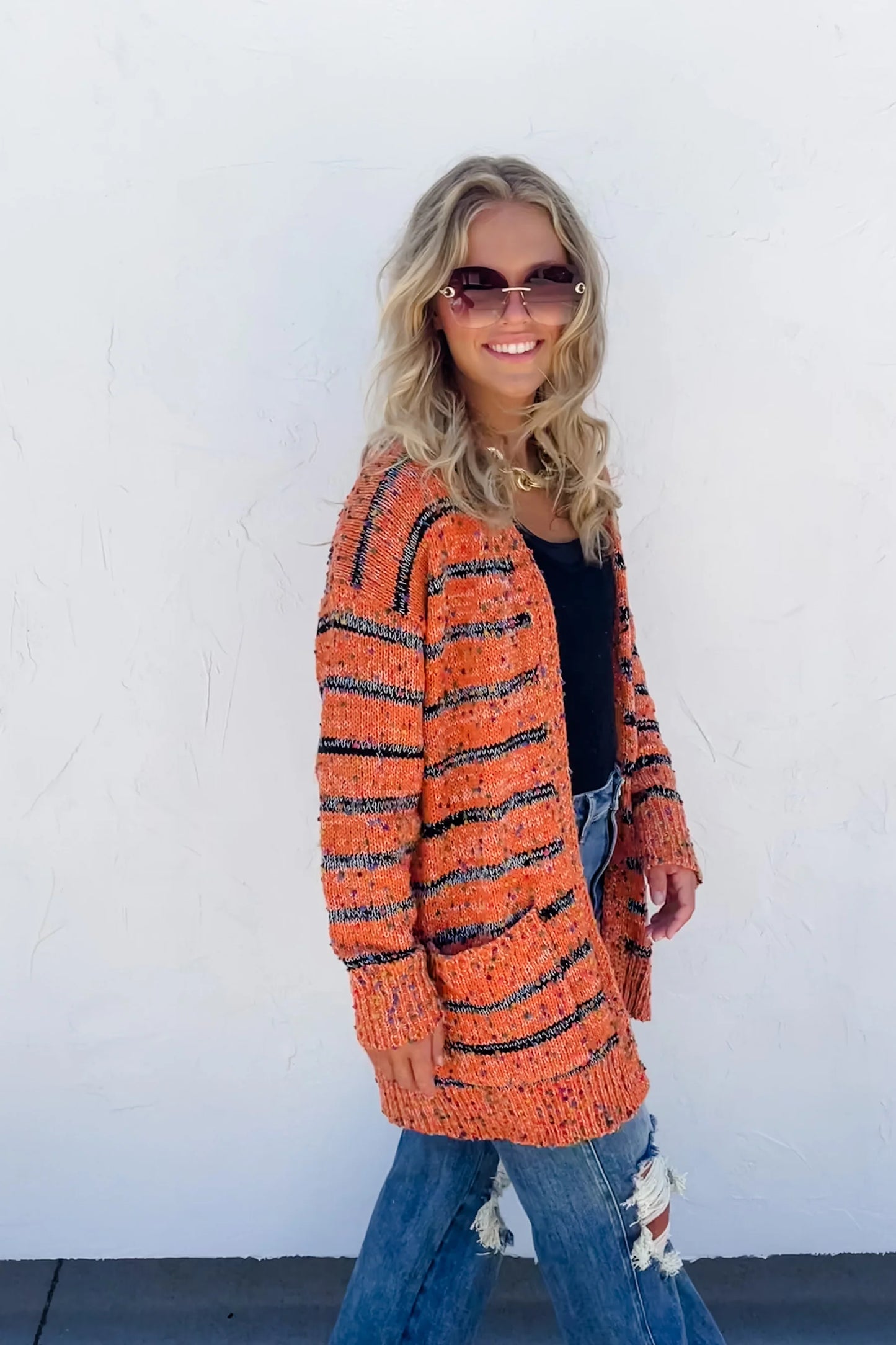 Miley Stripe Dot Cardigans