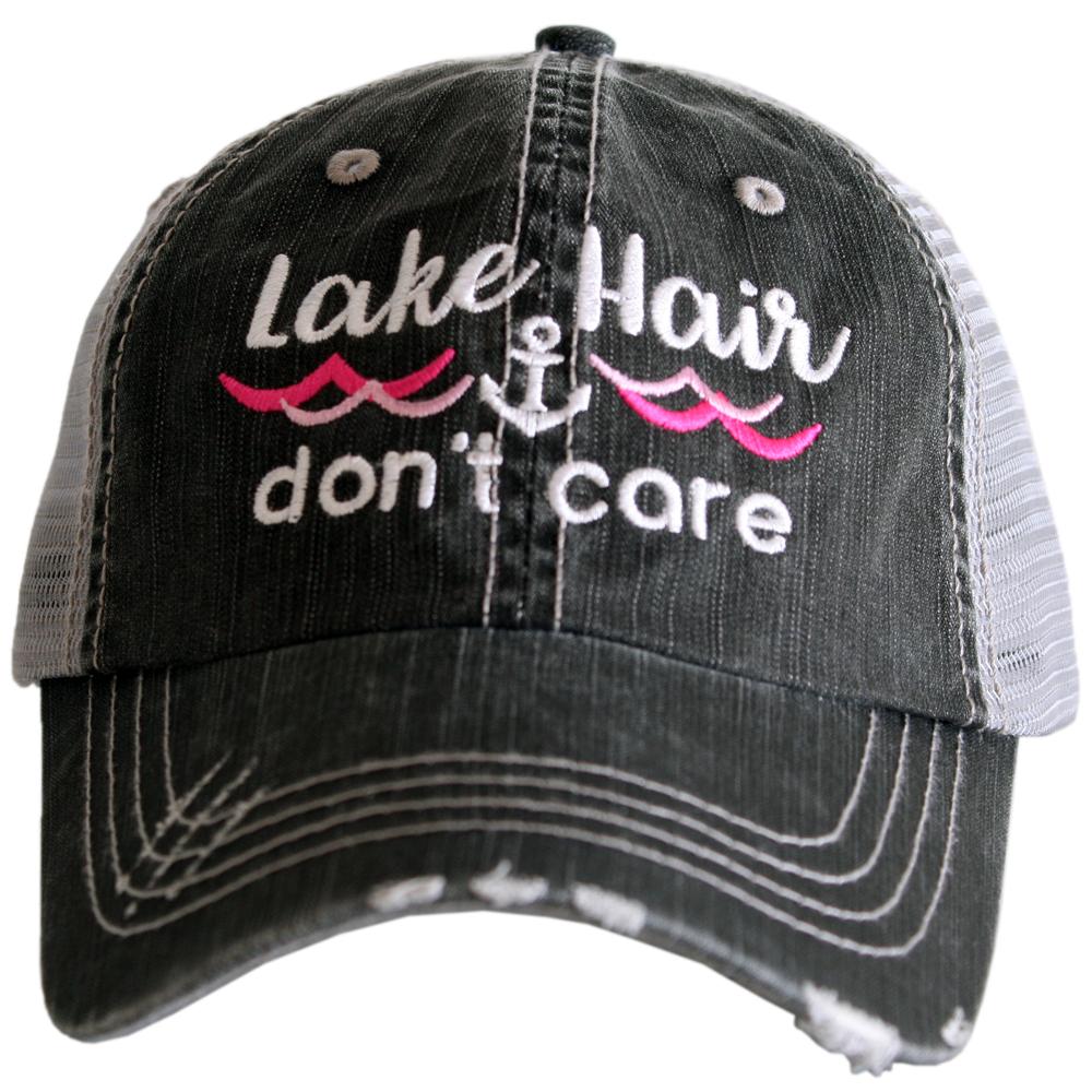Trucker Embroidered Hat- LAKE-How Cute is That? Boutique