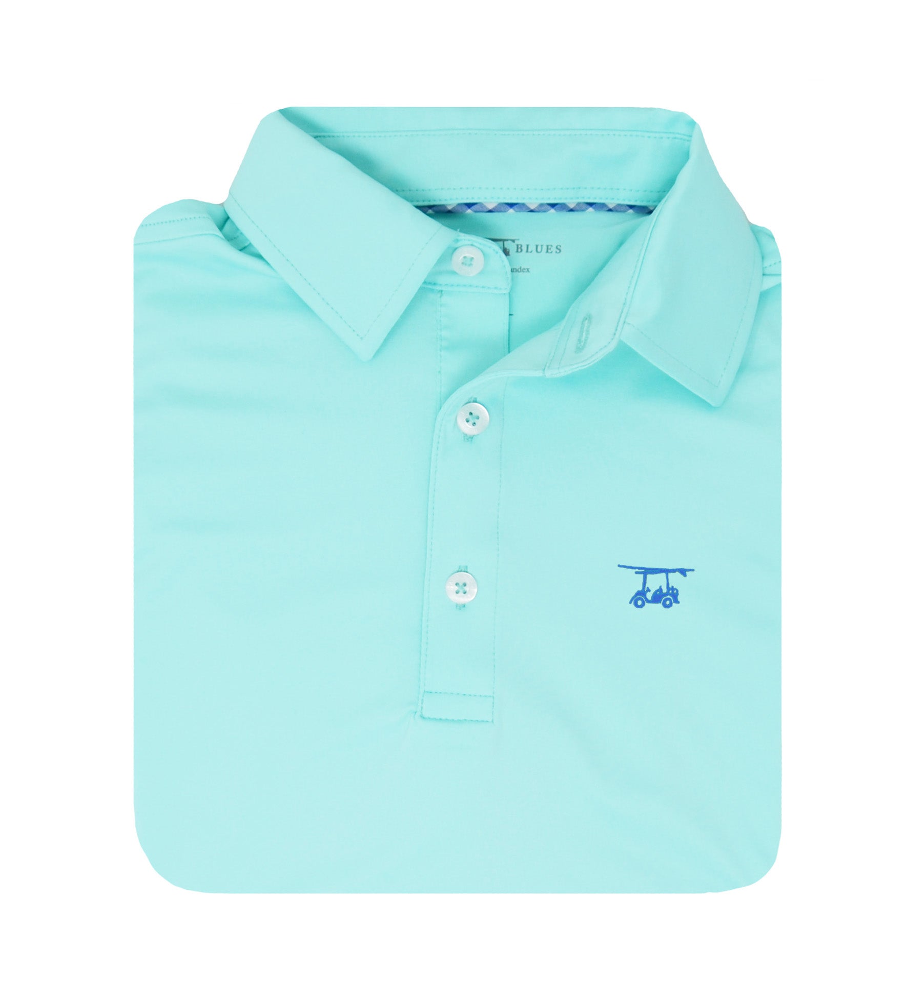 Albatross Polo - Solid Aruba Teal-How Cute is That? Boutique