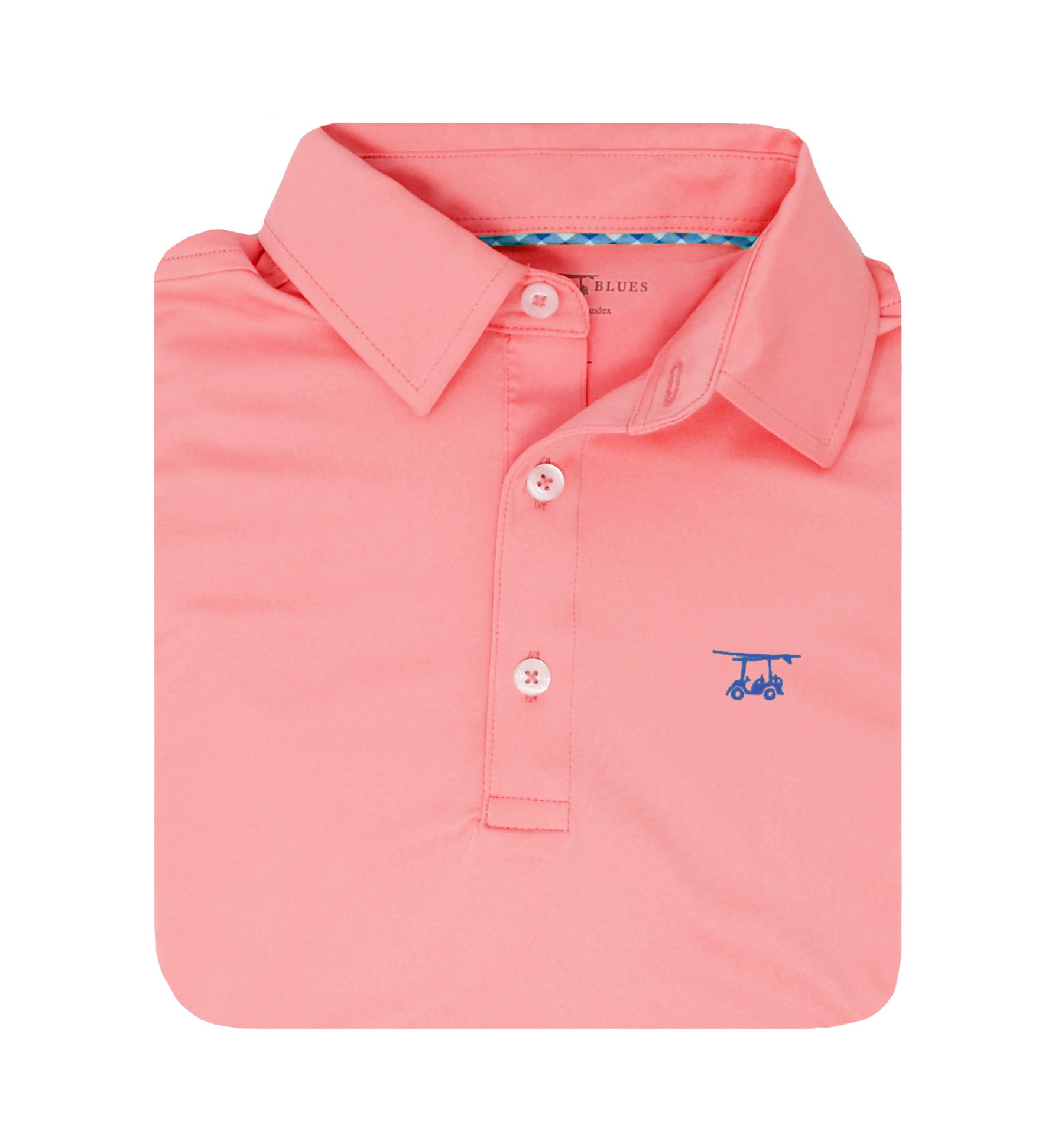 Albatross Polo - Solid Coral-How Cute is That? Boutique