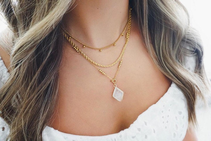 Nixie Collection - Gold Necklace-How Cute is That? Boutique