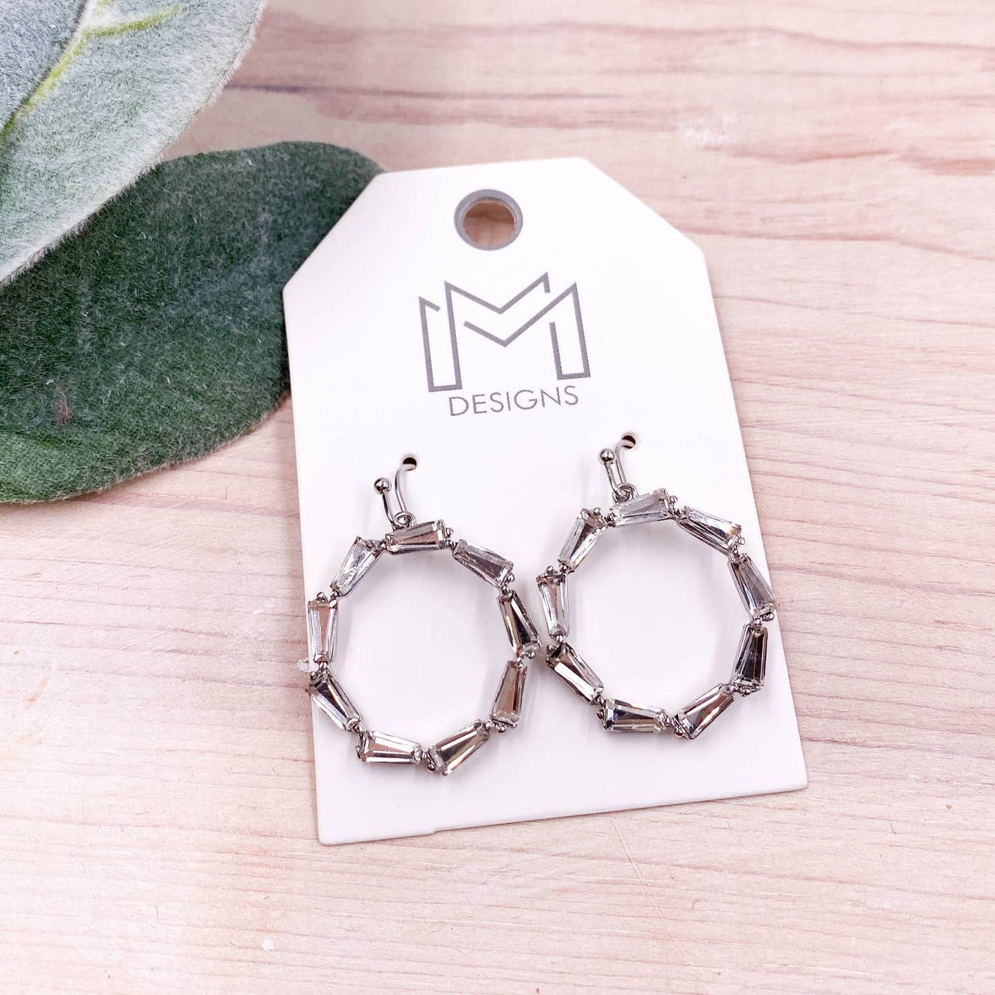 Duncan Earrings - Crystal