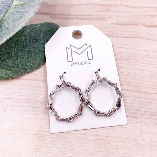 Duncan Earrings - Crystal