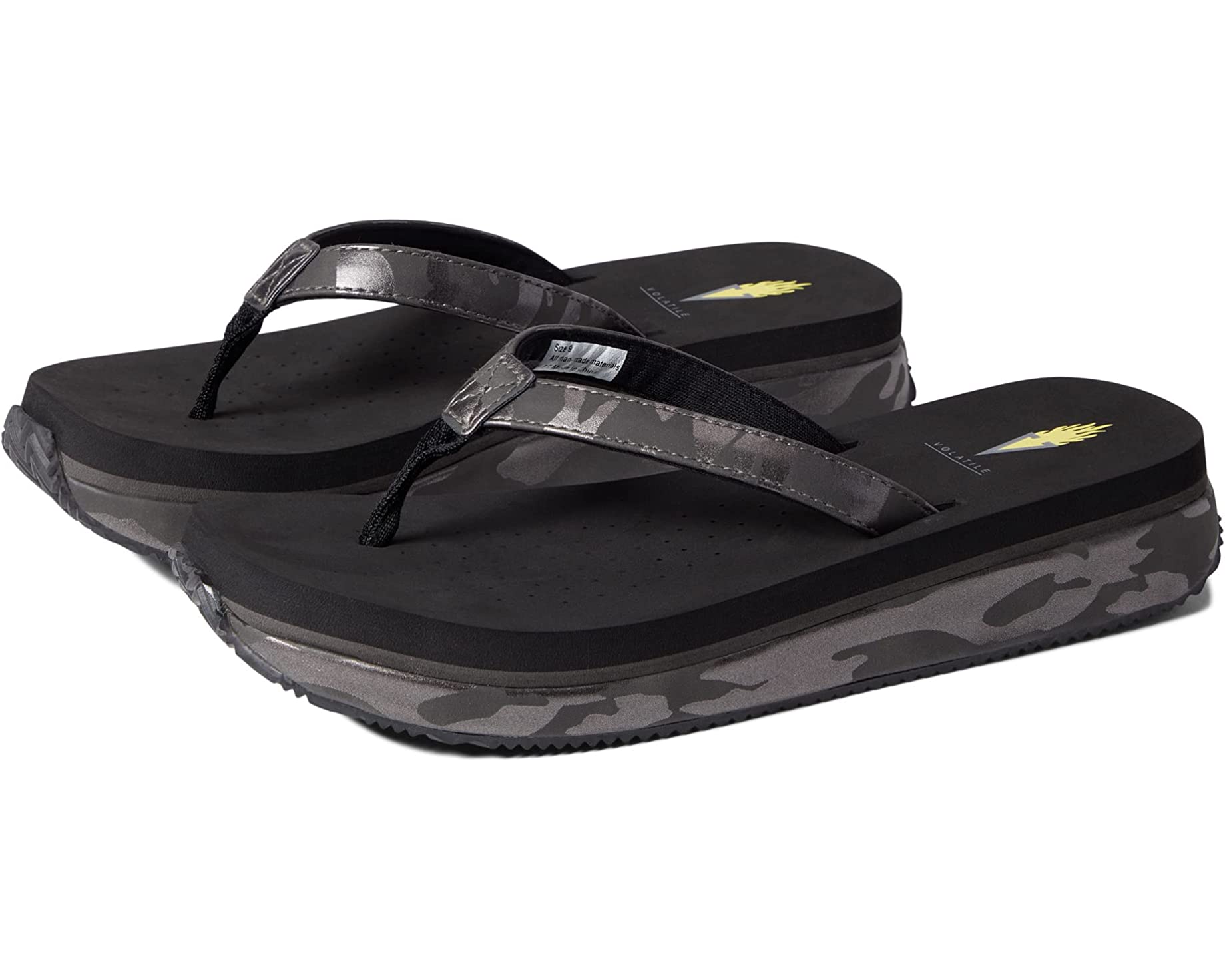 Volatile Untamed Sandal in Black Camo-How Cute is That? Boutique