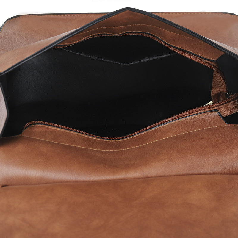 Vegan Leather Tassel Crossbody Purse