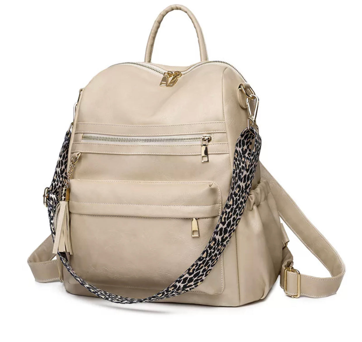 Leather Backpack Purse