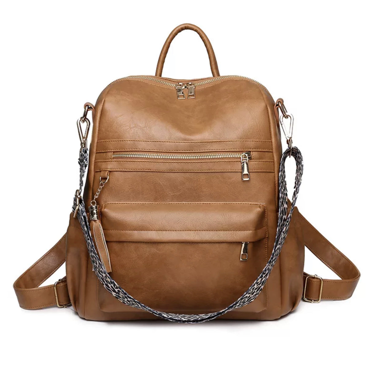 Leather Backpack Purse