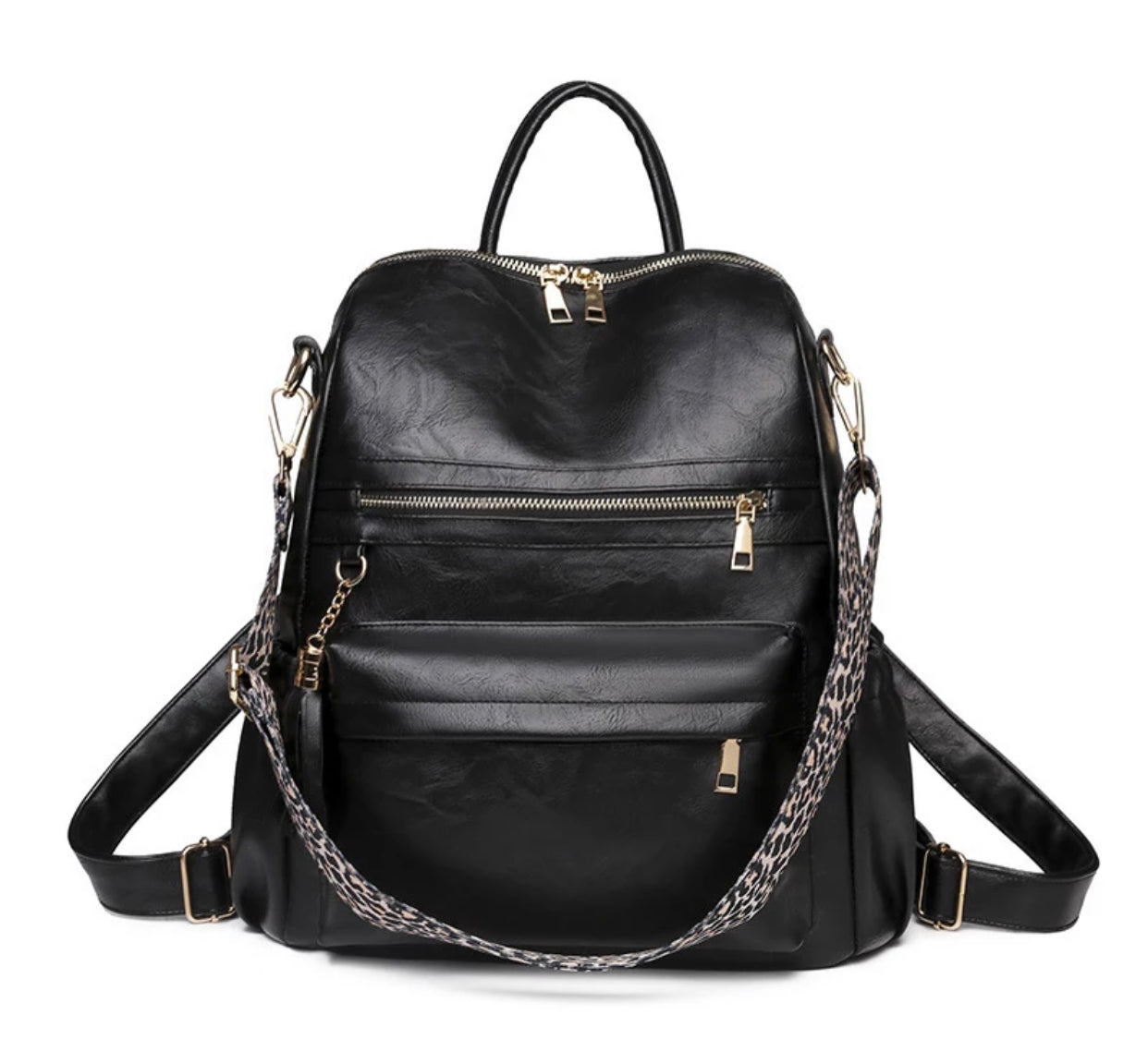 Leather Backpack Purse