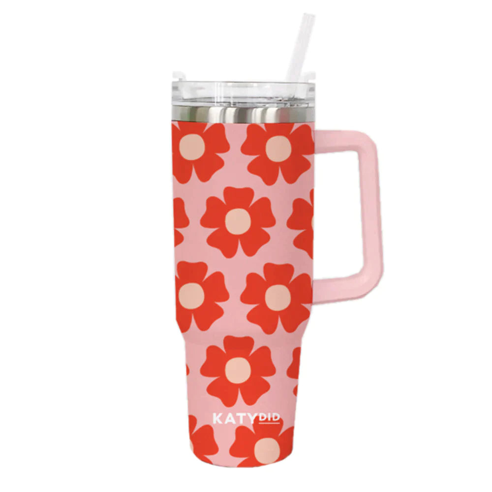 FLOWER POWER 40 OZ TUMBLER CUP