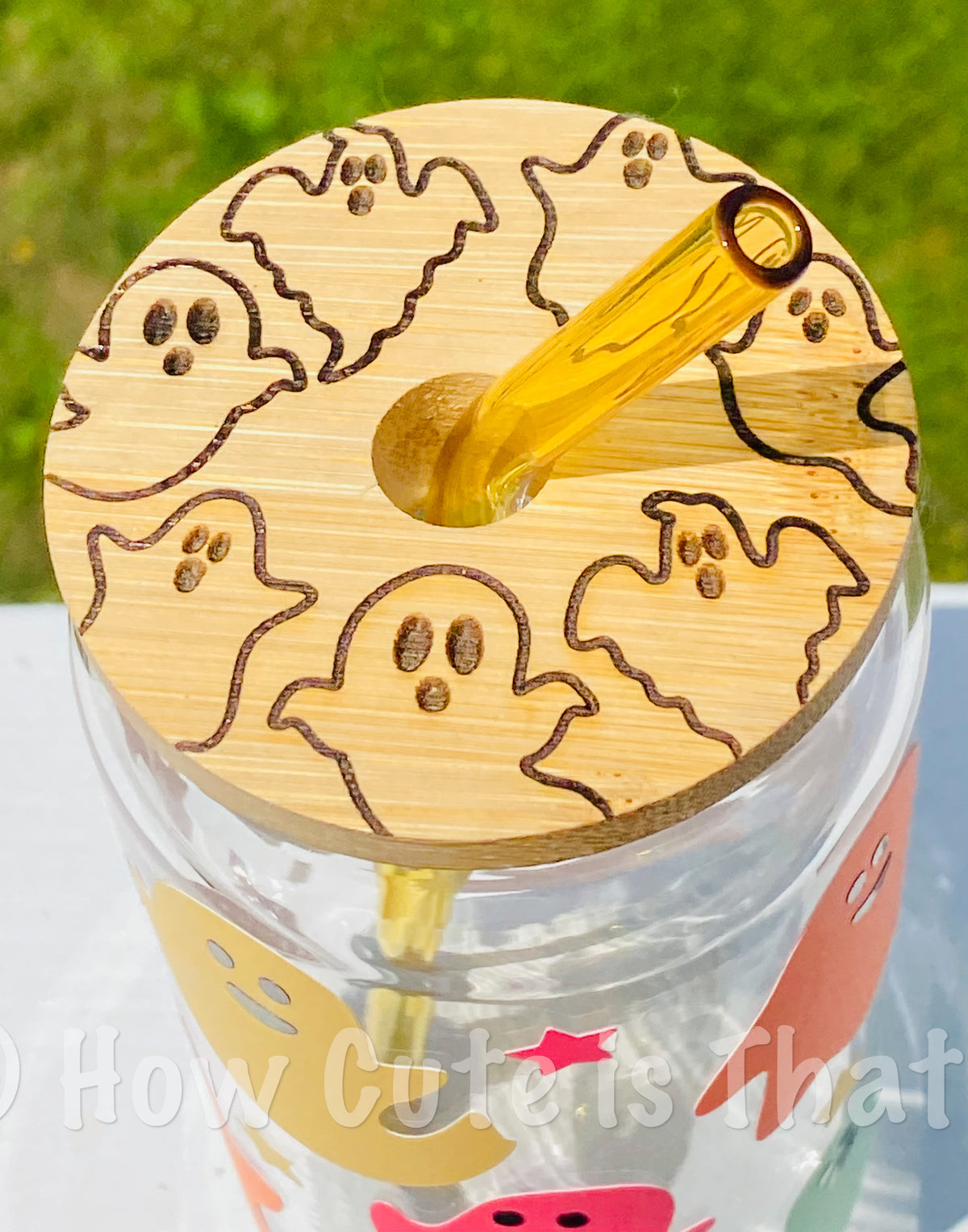 Glow in the Dark Ghost Glass Tumbler-How Cute is That? Boutique
