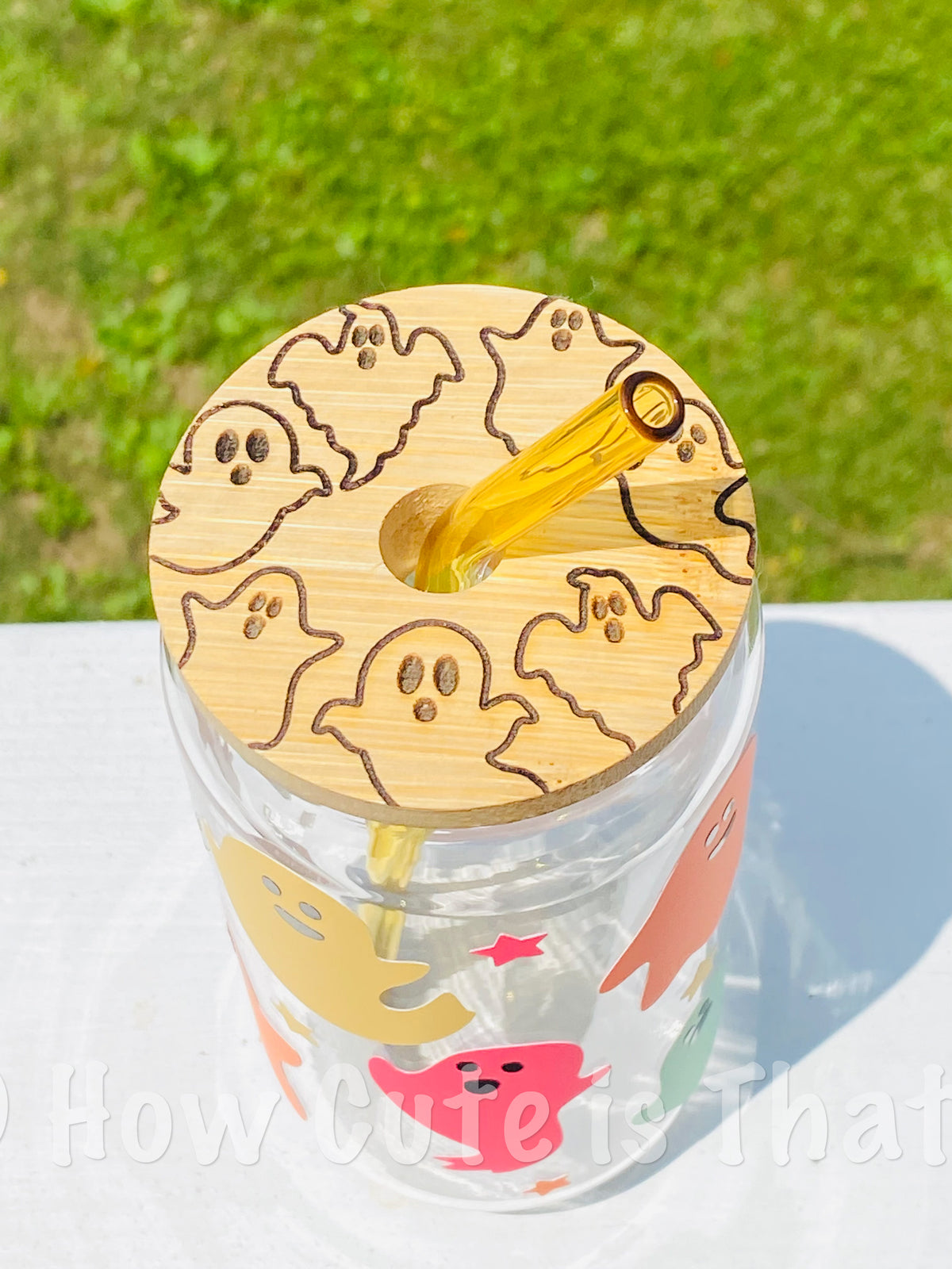 Glow in the Dark Ghost Glass Tumbler-How Cute is That? Boutique
