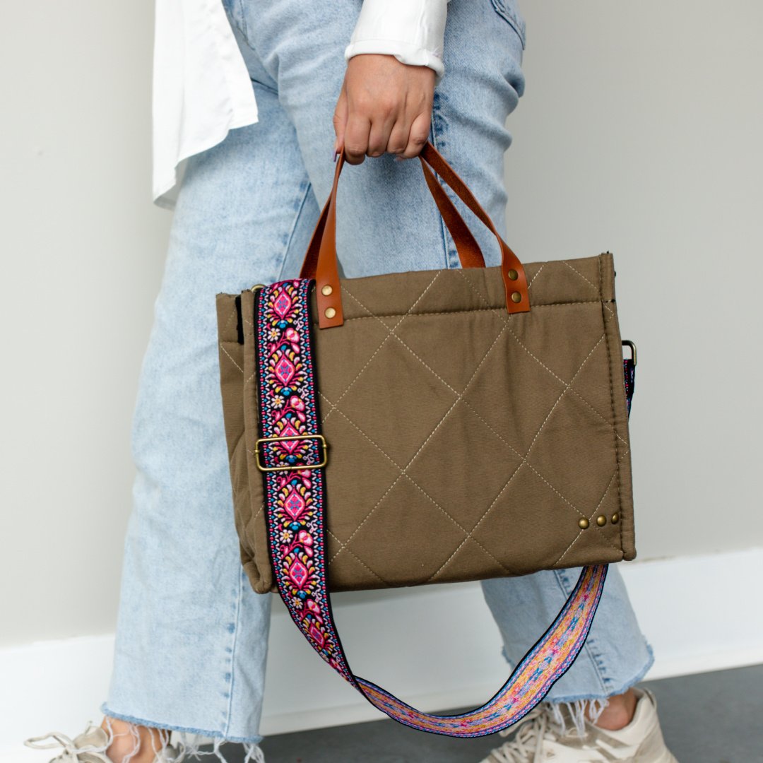 PS CROSSBODY TOTE BAG IN OLIVE