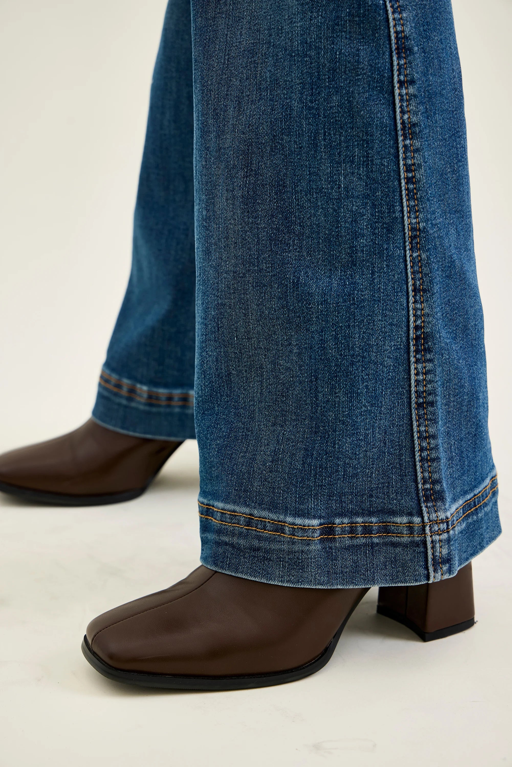 High Waist Flare Denim- PETITE-How Cute is That? Boutique