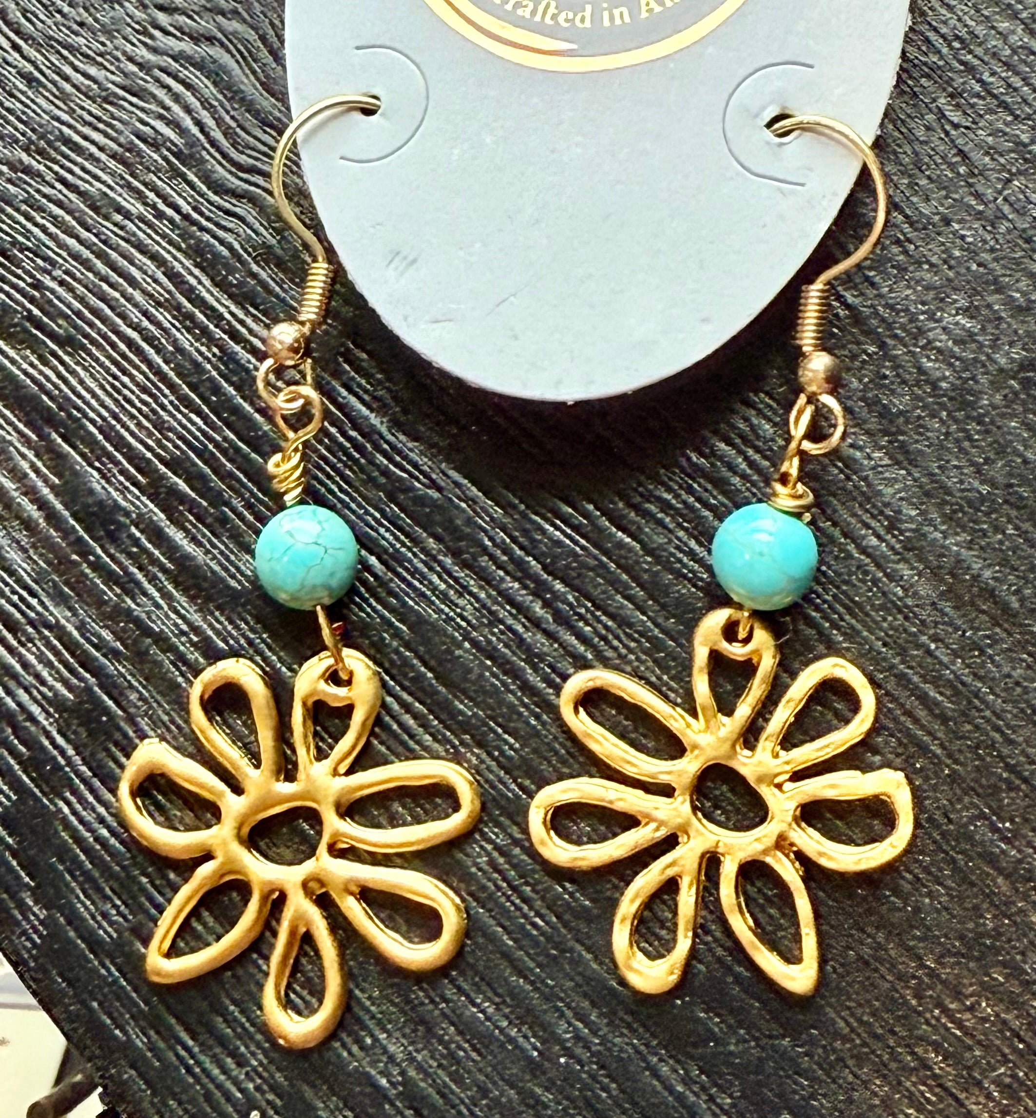 Flower Drop Earrings-How Cute is That? Boutique