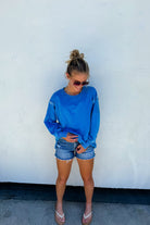 SUMMER COLORS CLASSIC CREW PULLOVER-How Cute is That? Boutique